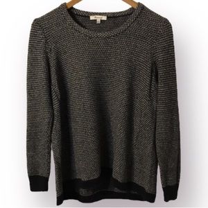 MADEWELL BLACK AND WHITE KNITTED SWEATER